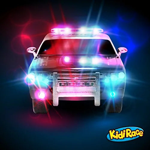 KidiRace RC Remote Control Police Car for Kids Tough Fun and Easy to Control