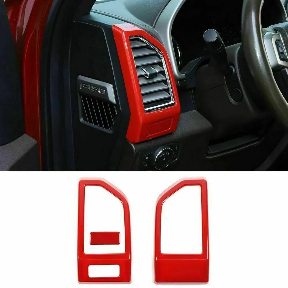 Teledu F150 Red 28pcs Full Interior Set Center Console Cover Trim Kit