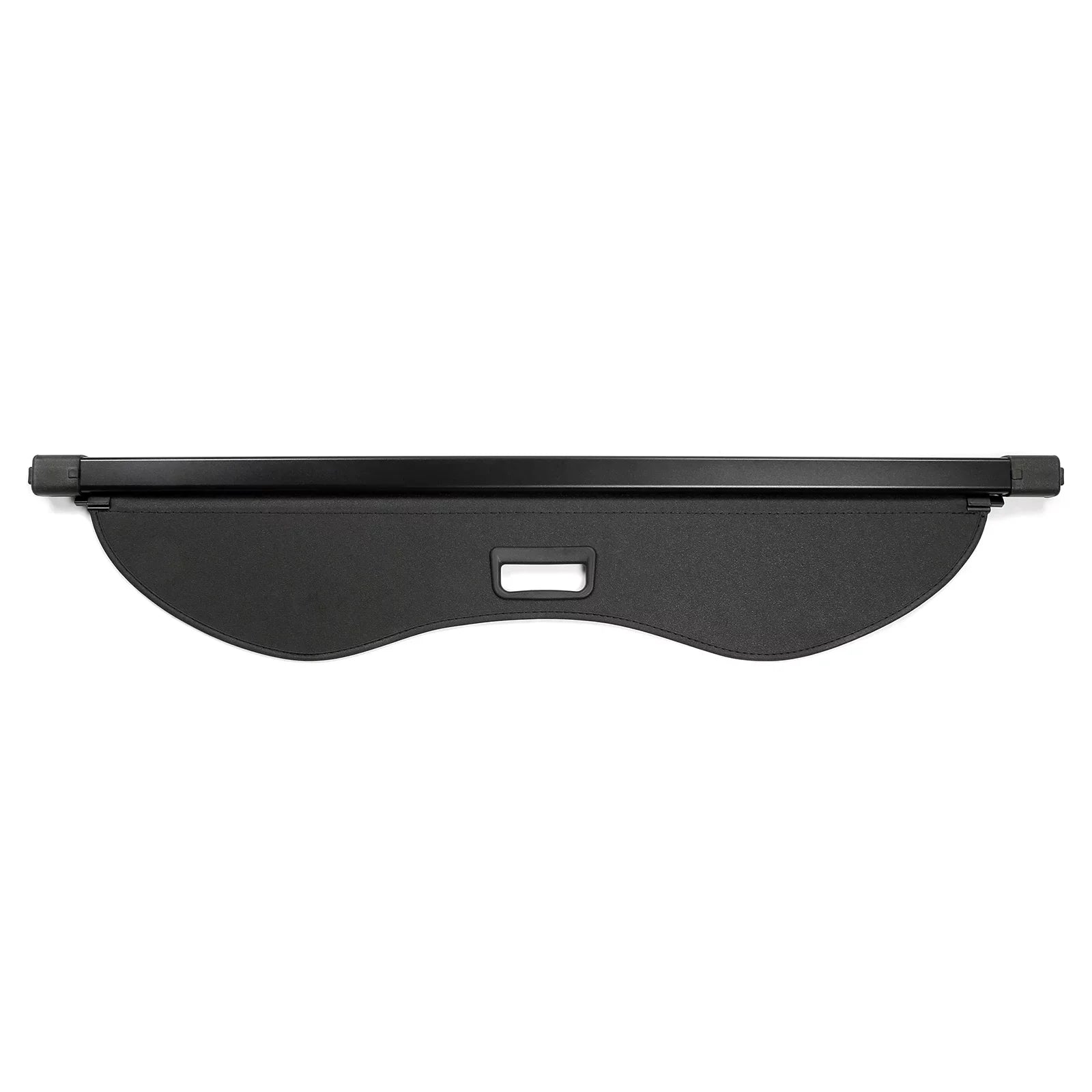 Ikon Motorsports Cargo Cover Compatible With 2013-2019 Ford Escape All Models PVC & Aluminum Rod Black Security Rear Trunk Cover Security Retractable Shield