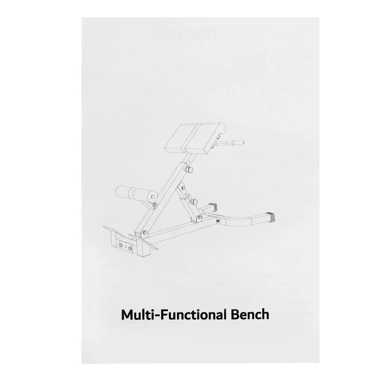 Denest Roman Chair Back Extension Machine - Lower Back Hyperextension Bench -Adjustable