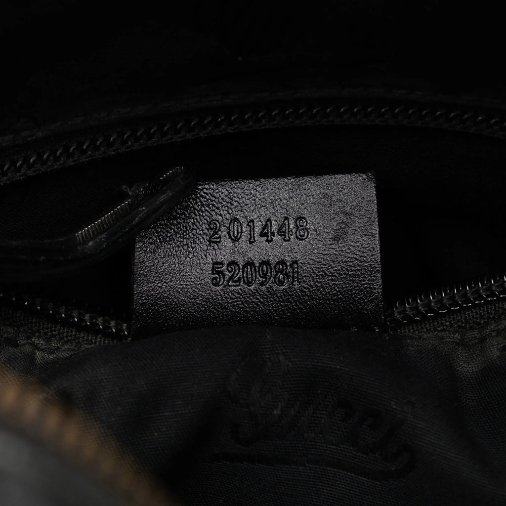 Pre-Owned Authenticated Gucci GG Imprime Crossbody Bag Coated Canvas Fabric Black Unisex (Good)