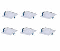 Halo 4 inch Dimmable LED Square Recessed Retrofit Lighting, Easy Downlight Installation, 10.8W (65W Eqv.), 701lm, Ceiling Can Lights, Energy Star, 4000K - 6 Pack