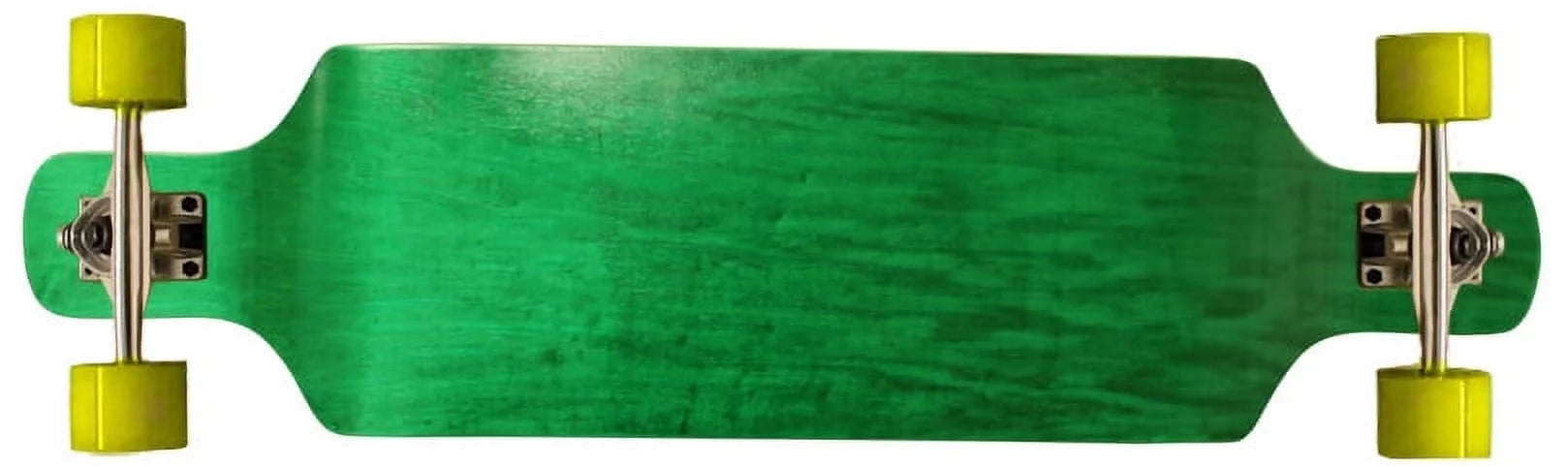 Drop Down Longboard Complete Green Concave Maple Symmetrical Shape 76mm Wheels