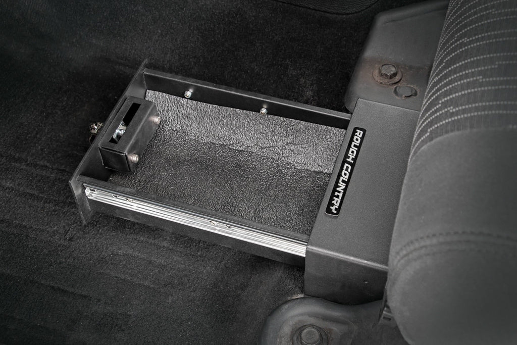 Rough Country Under Seat Lock Box for 2007-2018 Jeep Wrangler JK/JKU - 99035