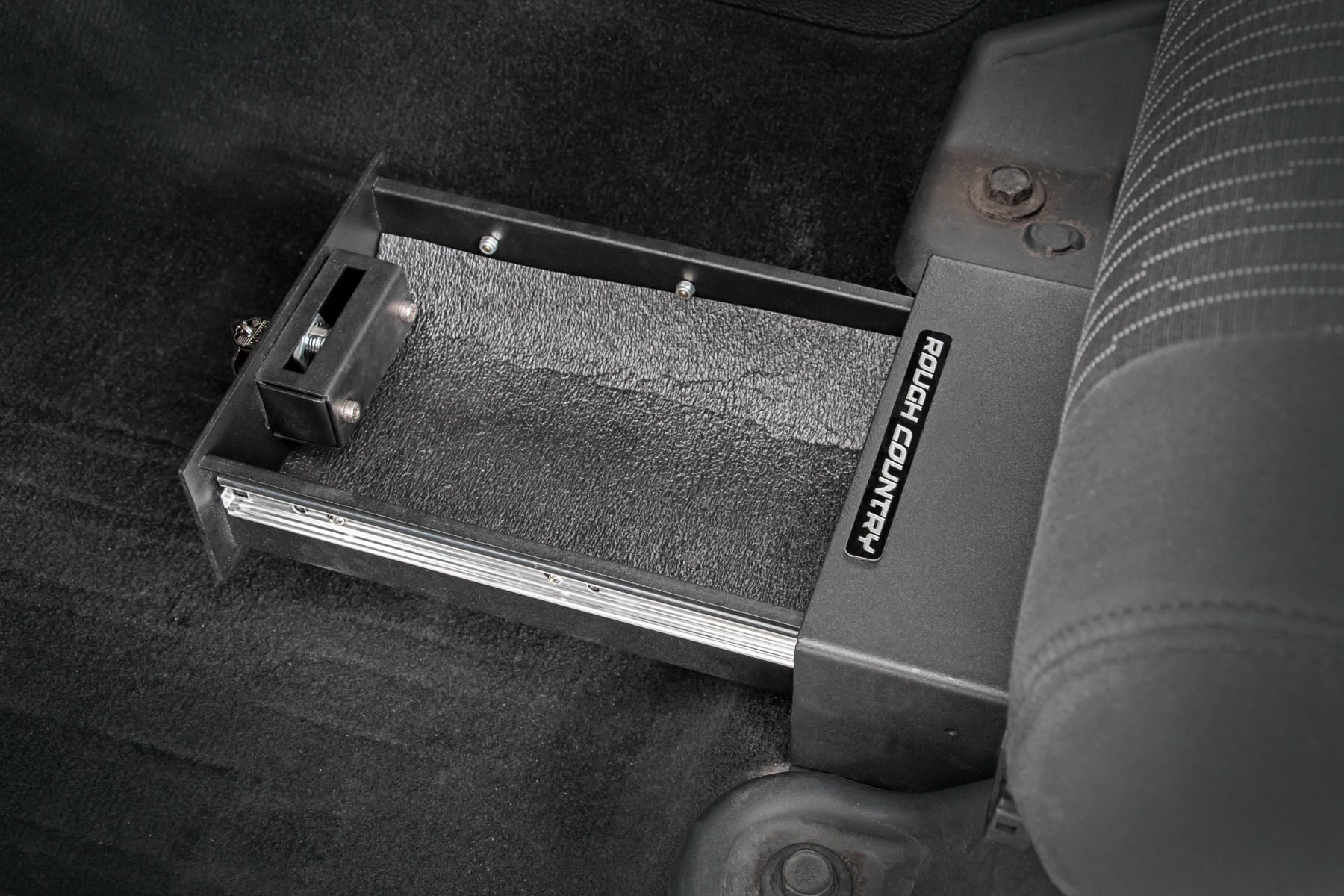 Rough Country Under Seat Lock Box for 2007-2018 Jeep Wrangler JK/JKU - 99035