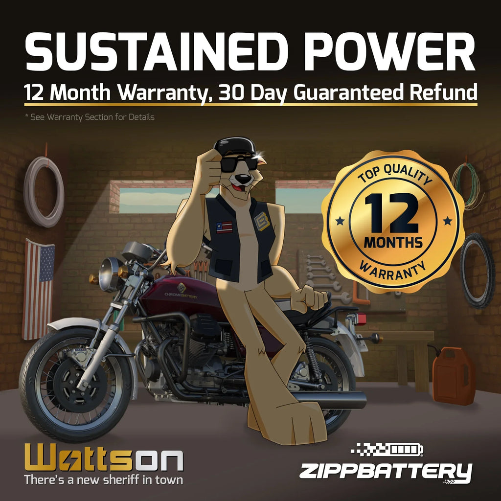 Zipp Battery YTX9-BS (9-BS 12 Volt,8 Ah, 120 CCA) Scooter Battery for Honda Ch150 Elite 150cc 85'-86'