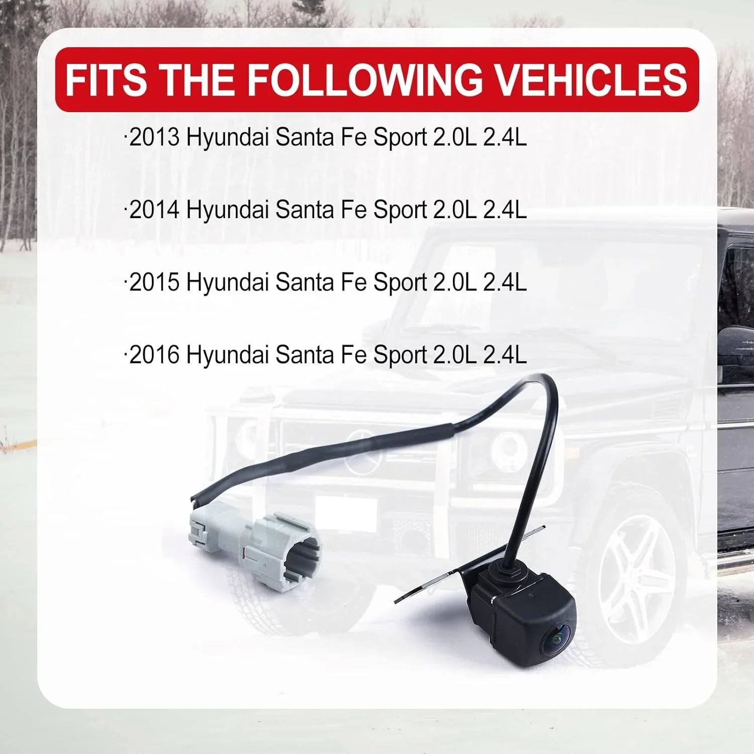 Rear View Backup Parking ist Camera for Hyundai Santa Fe Sport 2.0 2.4 2013-2016 Replace 95760-2W000 95760-2W000-FFF