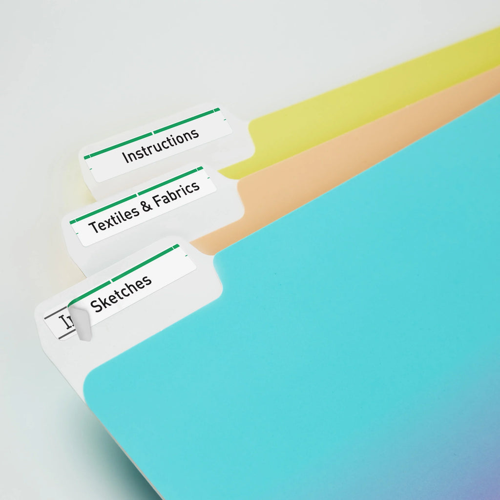 Avery TrueBlock File Folder Labels, Sure Feed Technology, Permanent Adhesive, Green, 2/3" x 3-7/16", 1,500 Labels (5866)
