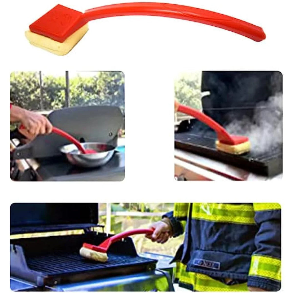 Grill Brush BBQ Cleaning Brush For Outdoor Kitchen Clean Tools Accessories BBQ Replaceable Scraper Cleaning Head Barbecue Cleaner Bristle Free Scraper