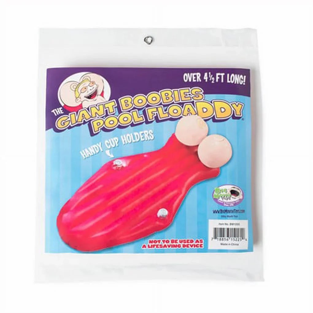 GIANT 4.5FT POOL FLOAT BOOBIES CUP HOLDERS BACHELOR BACHELORETTE PARTY BIG MOUTH