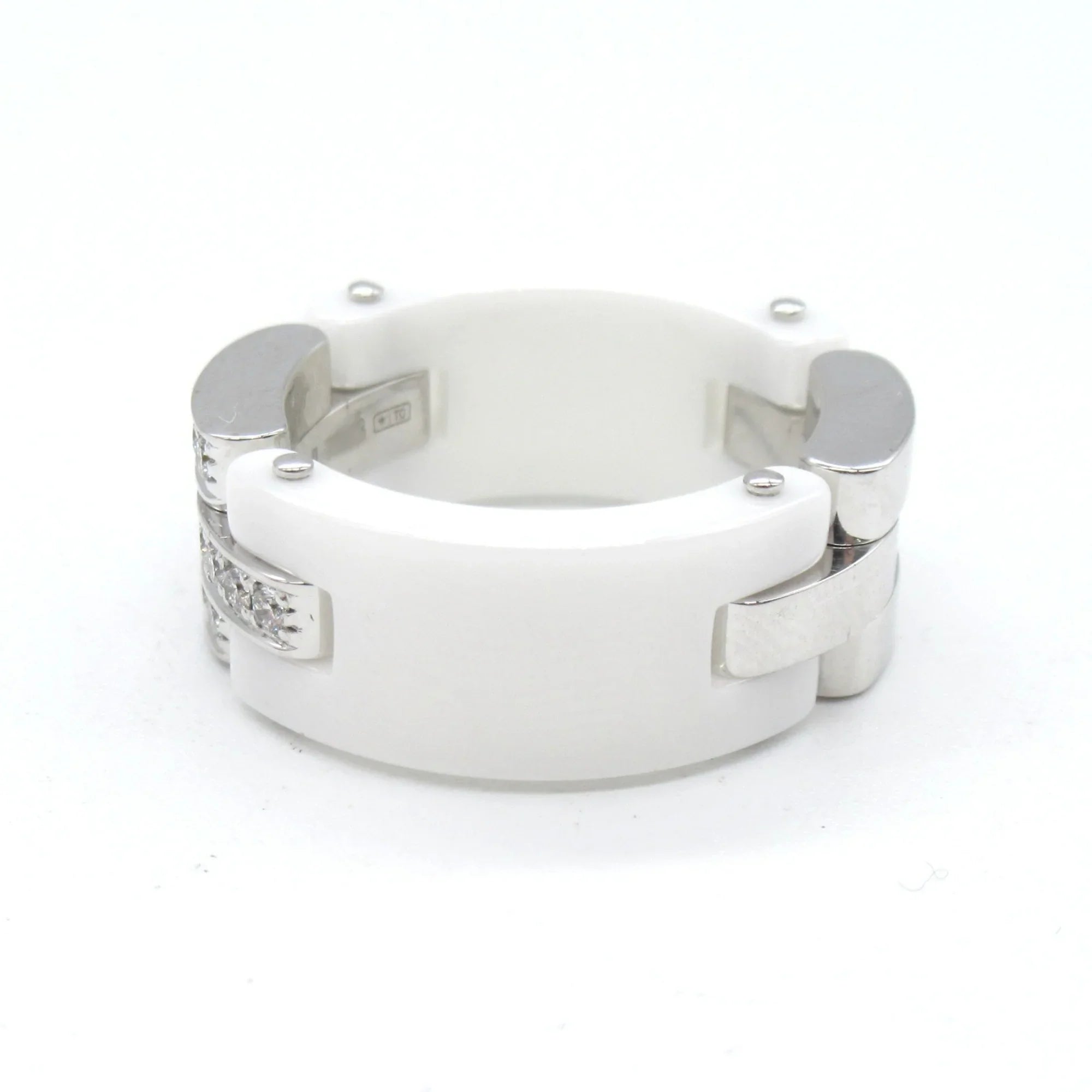 Pre-Owned CARTIER Mayon PANTHERE diamond ring Ring White Clear K18WG(WhiteGold) diamond White Clear (Good)