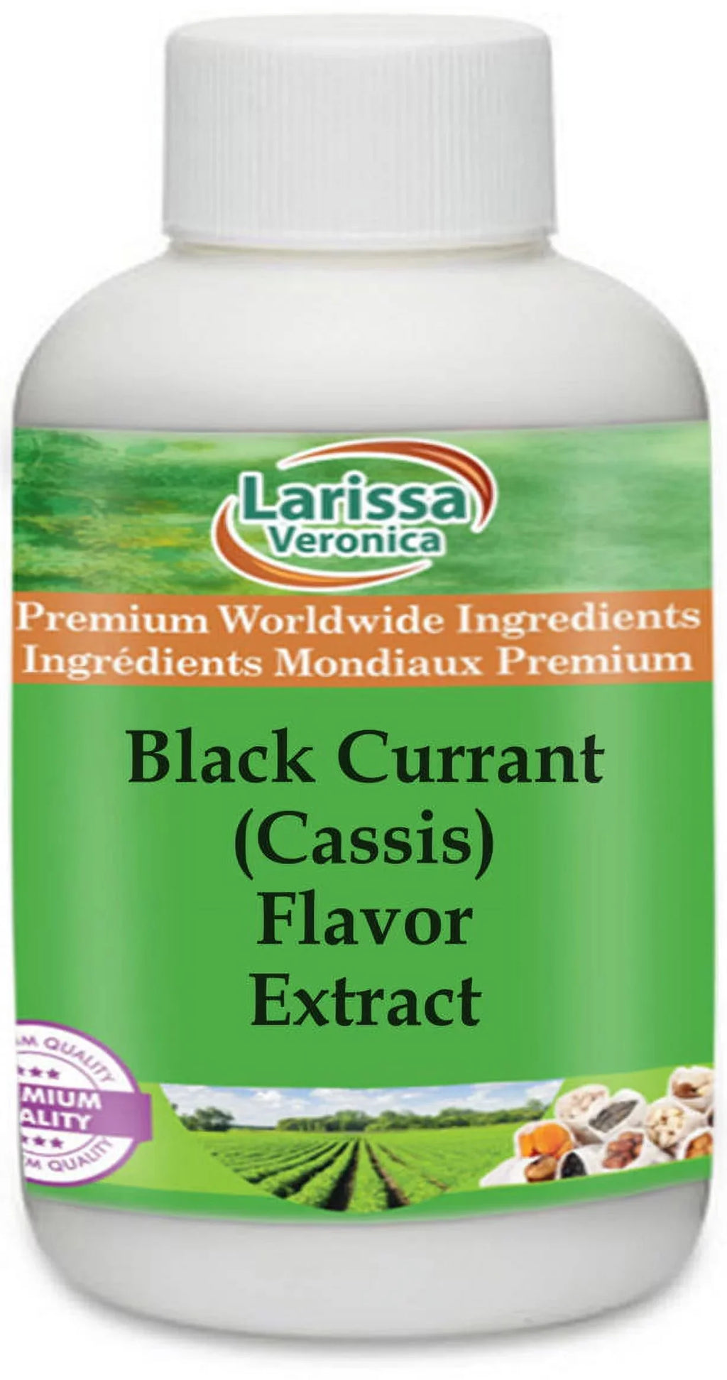 Larissa Veronica Black Currant (Cassis) Flavor Extract, (Black Currant (Cassis), 16 oz, 1-Pack, Zin: 527416)