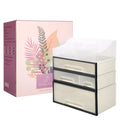 Organize storage box for multi-scene use, ROSELIFE [TFAC] Desktop Organizer, 4 Pieces, 4 Drawers, 5 Slots, Transparent