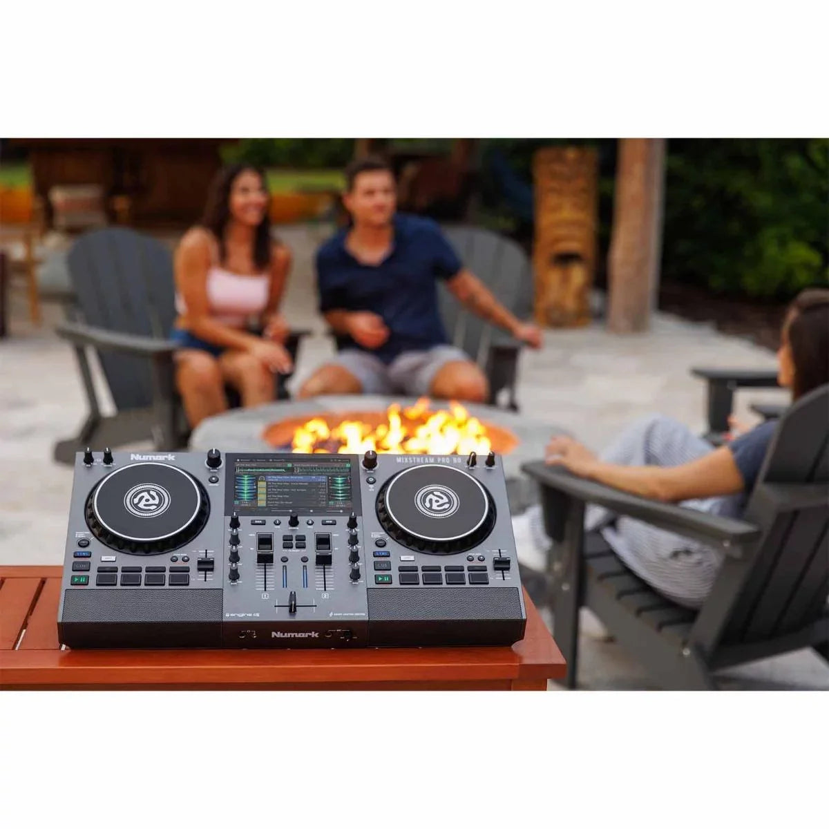 Numark Mixstream Pro Go Battery-Powered Standalone Streaming 2-Channel DJ Controller