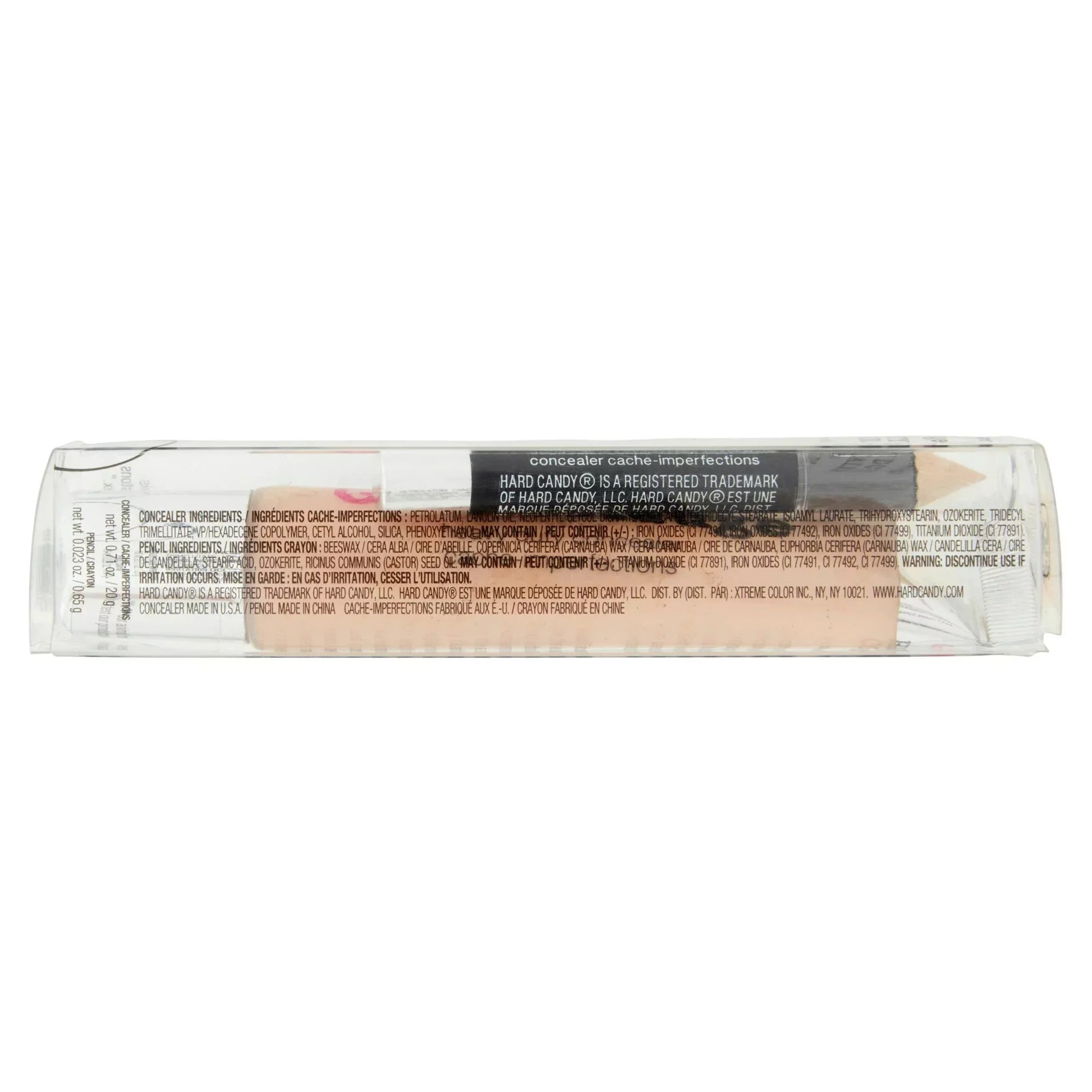 2 PACK HARD CANDY HEAVY DUTTY CONCEALER WITH CONCEALER PENCIL - NUDE BEIGE 1095