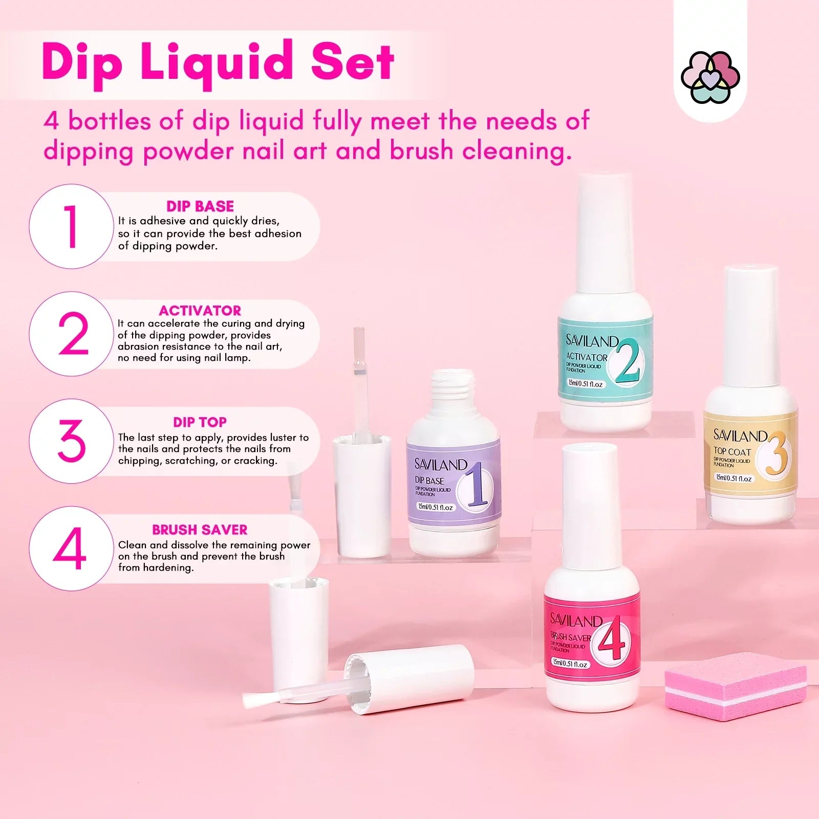 Saviland Keratin Dip Powder Nails Kit with Drill - 30 Colors Dipping Nail Powder Kit with Base and Top Coat Activator Dip Powder Liquids Set, Cuticle Oil and Electric Drill