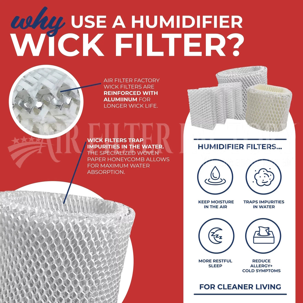 4-Pack Compatible with Honeywell HCM631, HCM635, HCM645, HCM650, HCM300T, HCM315T, HCM350 by Air Filter Factory