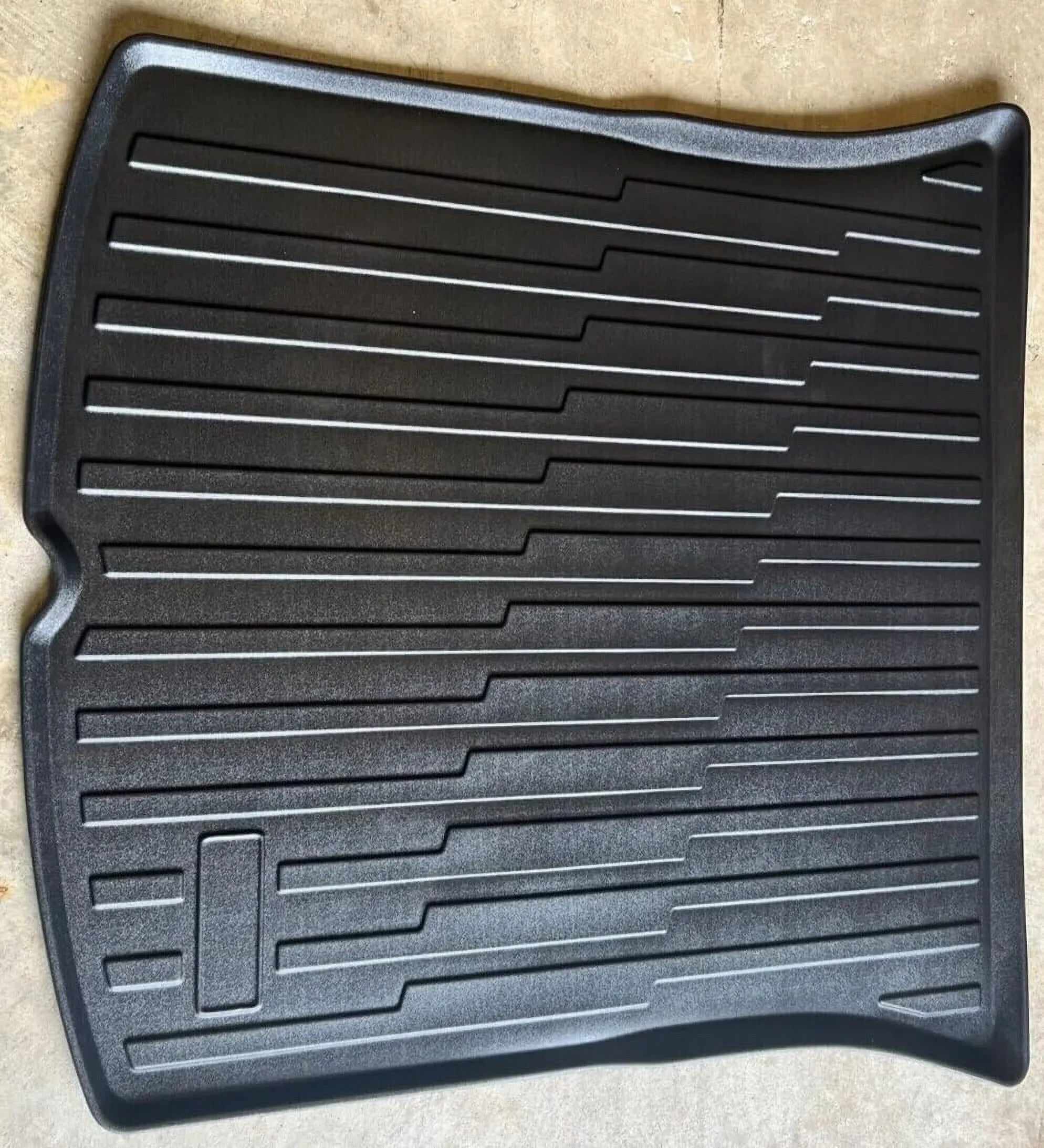 EACCESSORIES EA Cargo Liner – Trunk Mat for Tesla Model Y 2020-2024 – Weather-Resistant Trunk Mats for Cars with Raised Lip – Non-Slip Car Trunk Mat Tray Pad Boot – Laser Pre-Cut Design