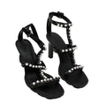 Karl Lagerfeld Paris Women's Midge T-Strap Embellished Dress Sandals (Size 10 US )