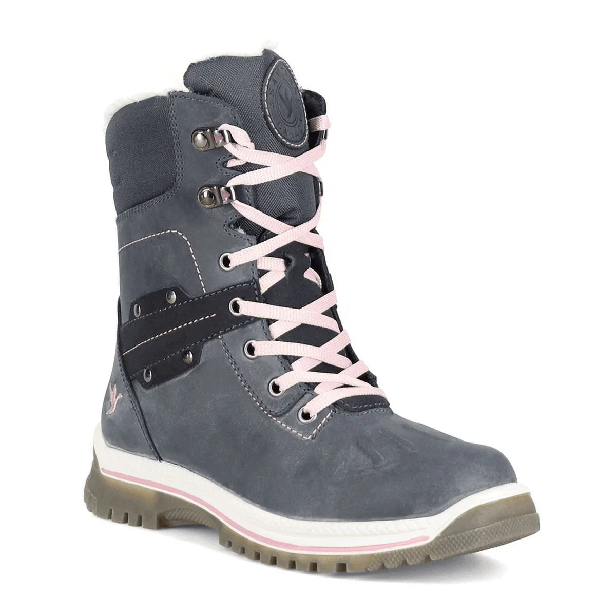 Santana Canada Women's May Liquid Non-Slip Outsoles Side-Zip Round Toe Boots, Night/Peony, Size 7 (M)