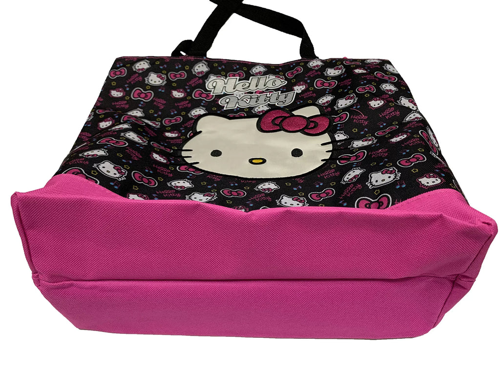 Tote Bag - Hello Kitty - Pink Bow Black New 821309