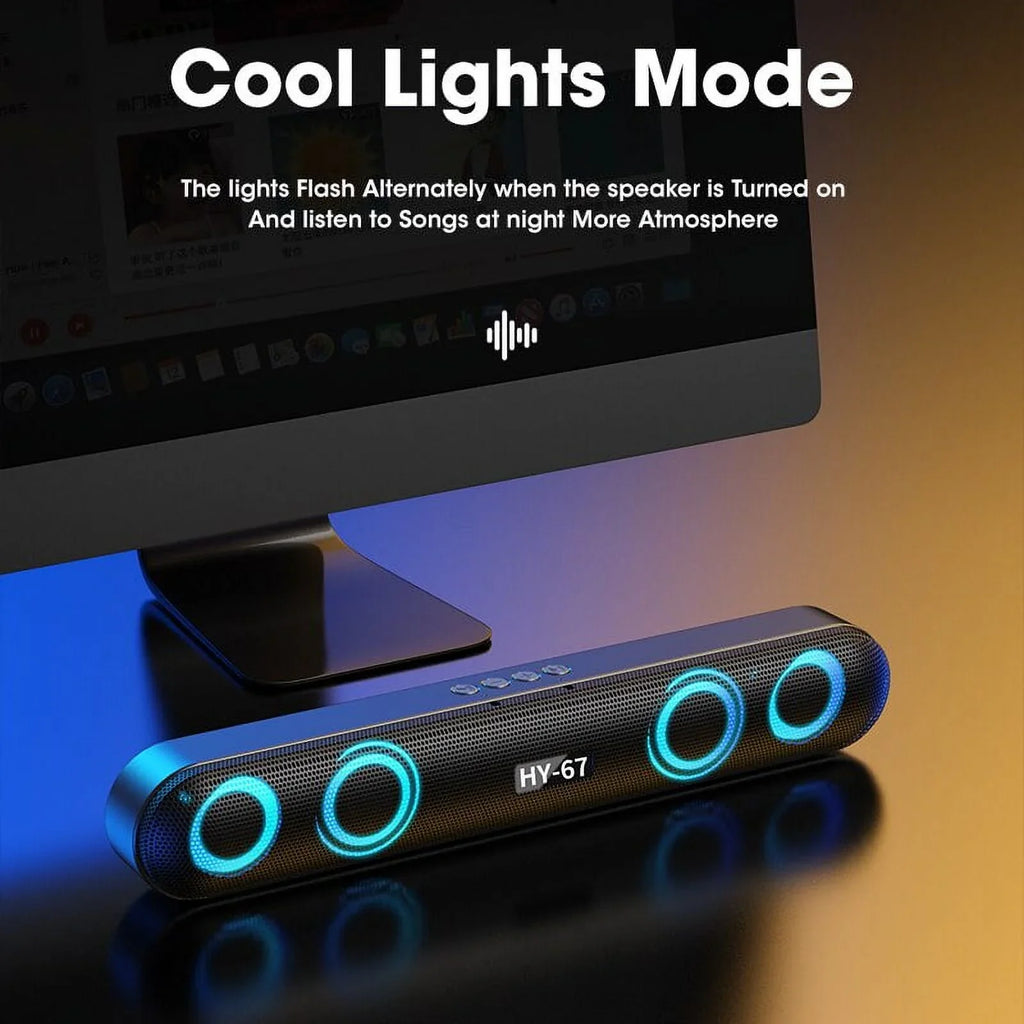6D Surround Bluetooth Speaker Stereo Subwoofer Home Wireless Computer Sound Bar