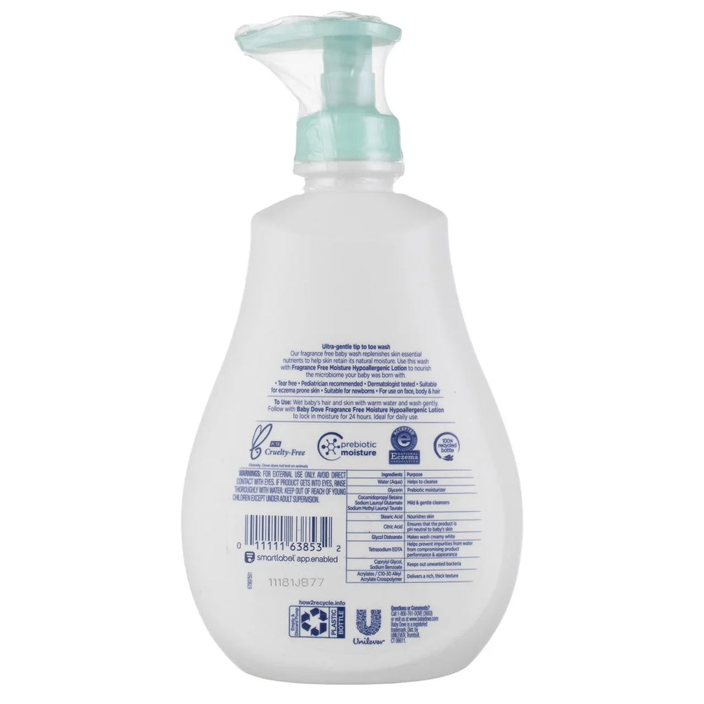 Dove Baby Tip To Toe Body Wash, Sensitive Moisture, 13 Oz, 6 Pack