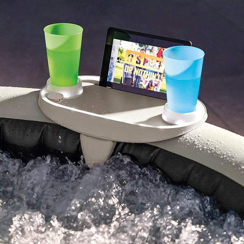 Intex PureSpa Plus Greystone Inflatable Hot Tub, 94 x 28", with Phone Tray