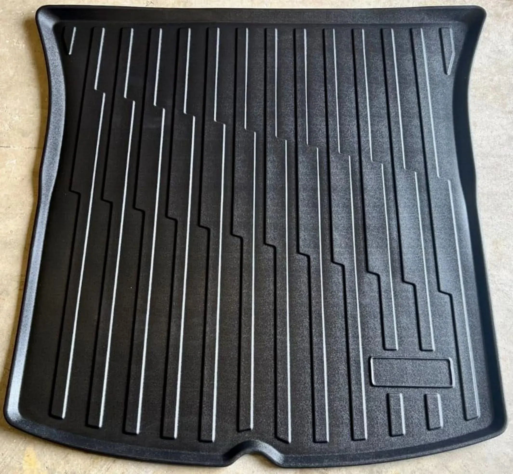 EACCESSORIES EA Cargo Liner – Trunk Mat for Tesla Model Y 2020-2024 – Weather-Resistant Trunk Mats for Cars with Raised Lip – Non-Slip Car Trunk Mat Tray Pad Boot – Laser Pre-Cut Design