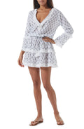 Melissa Odabash Women's Claudia Dress Swim Cover-Up (XS, Aztec)