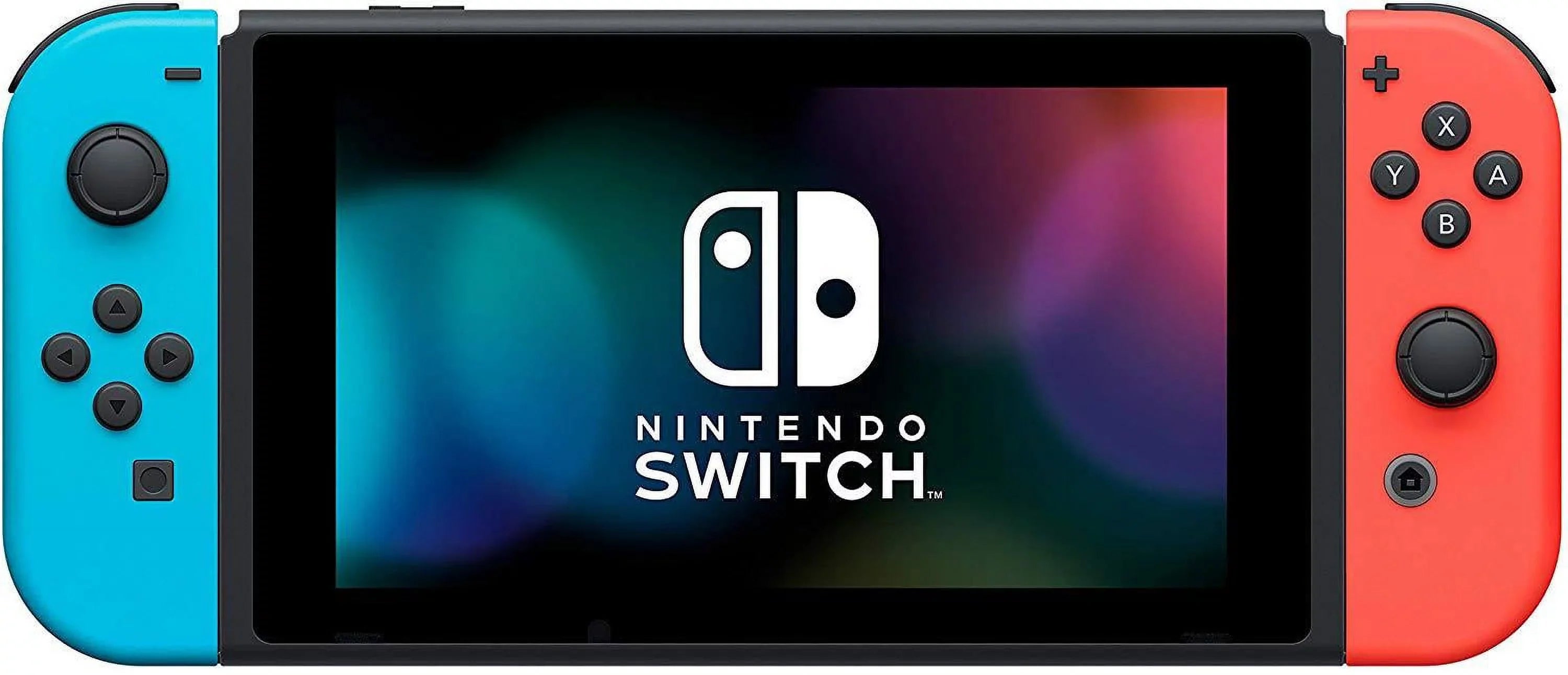 Nintendo Switch Neon Blue&Red Joy-Con + 12 Month Membership + Carrying Case