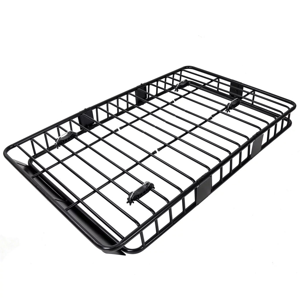 Jeremywell Universal 64"x 39"x 6" 150 LB Capacity Roof Rack Cargo Basket Extension Car Top Luggage Holder Carrier for SUV Truck Cars
