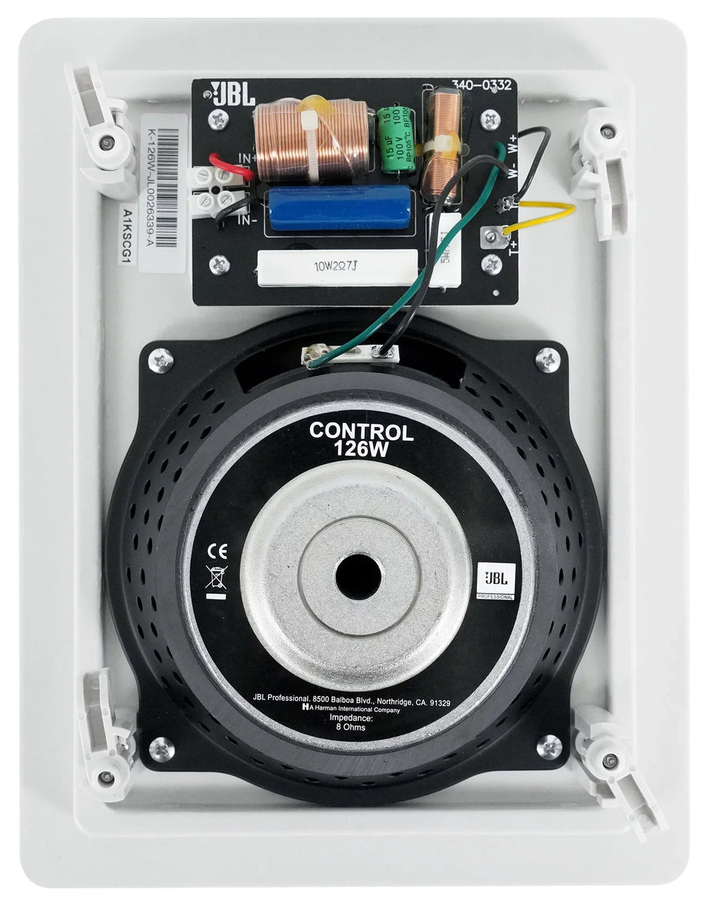 Pair JBL Control 126 W 6.5" 2-Way In-Wall Speakers For Home/Restaurant/Bar/Cafe