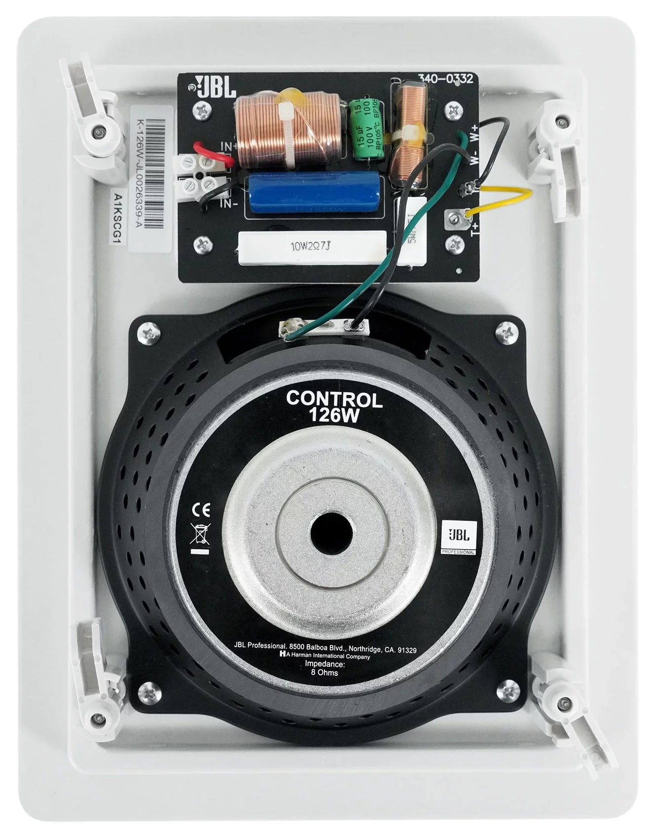 Pair JBL Control 126 W 6.5" 2-Way In-Wall Speakers For Home/Restaurant/Bar/Cafe