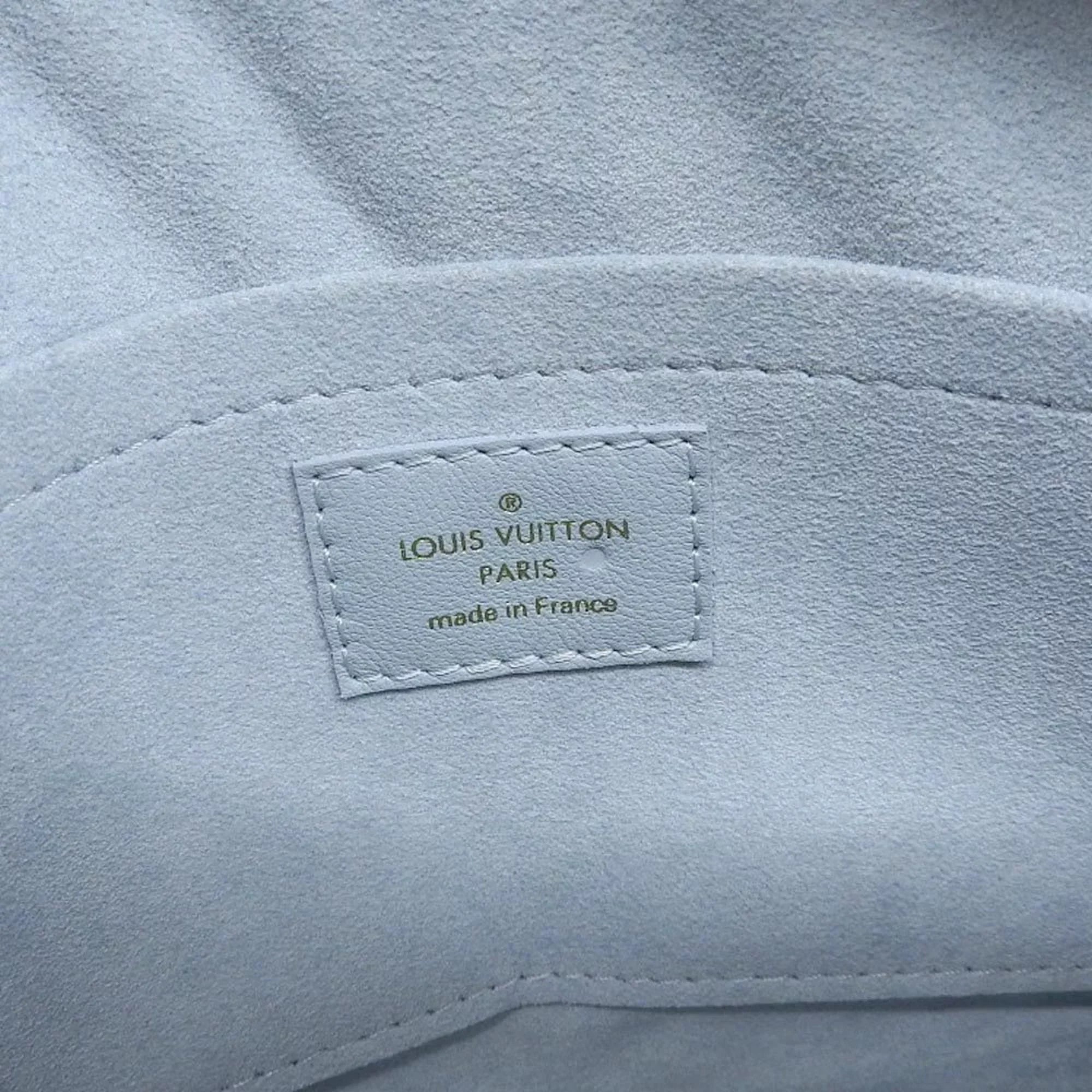 Pre-Owned Louis Vuitton LOUIS VUITTON Epi New Wave Camera Bag Shoulder LV Light Blue M55329 (Like New)