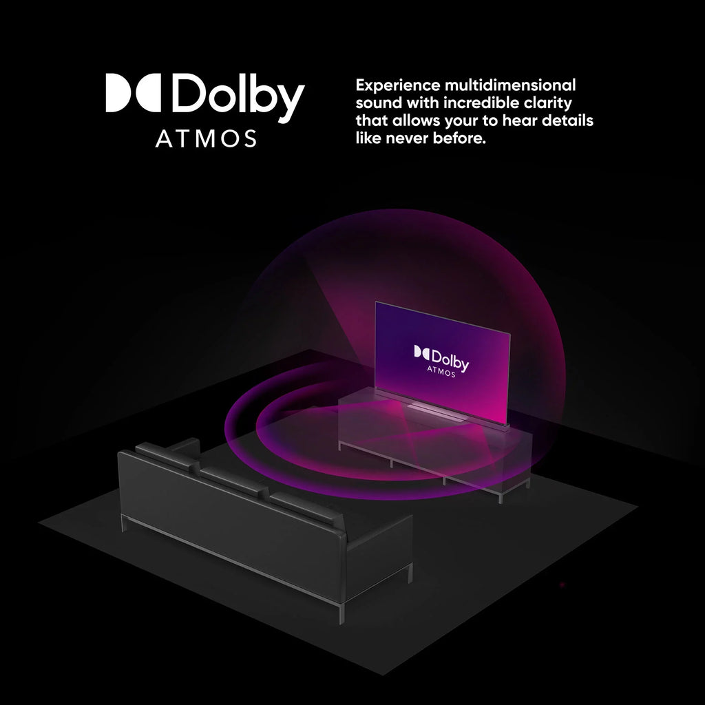 onn. 50” QLED 4K UHD (2160p) Roku Smart TV with Dolby Atmos, Dolby Vision, Local Dimming, 120hz Effective Refresh Rate, and HDR (100071700)