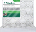 Filterbuy 16x21x1 MERV 8 Pleated HVAC AC Furnace Air Filters (5-Pack)