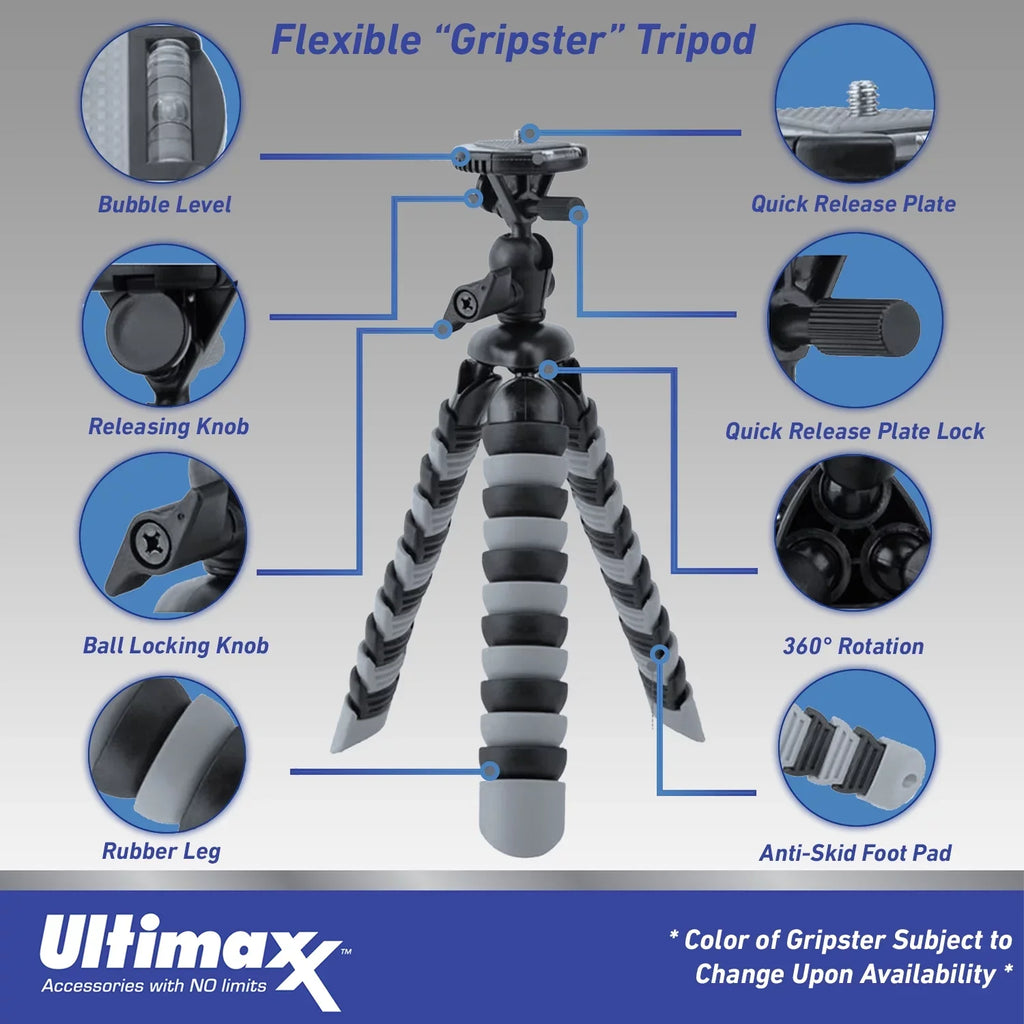 Ultimaxx Advanced Insta360 GO 3 Action Camera Bundle (128GB) - Includes: 1/4” Screw Adapter for Action Cam Mounts, Mini Metal Dolly & More (25pc Bundle)
