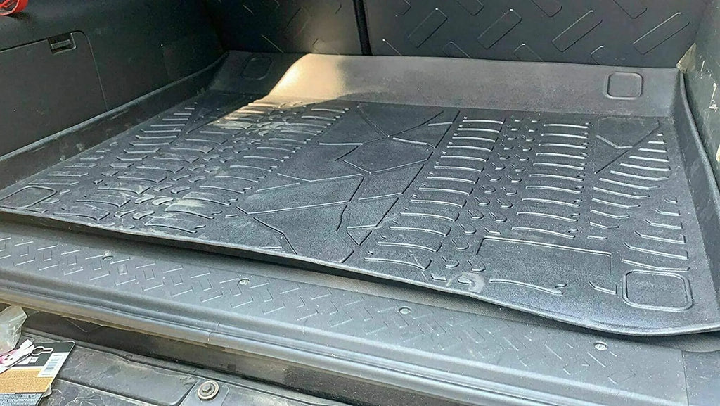 EACCESSORIES EA Cargo Liner – Trunk Mat for Toyota FJ Cruiser 2007-2014 – Weather-Resistant Trunk Mats for Cars with Raised Lip – Non-Slip Car Trunk Mat Rubber – Easy to Install – Laser Pre-Cut Design