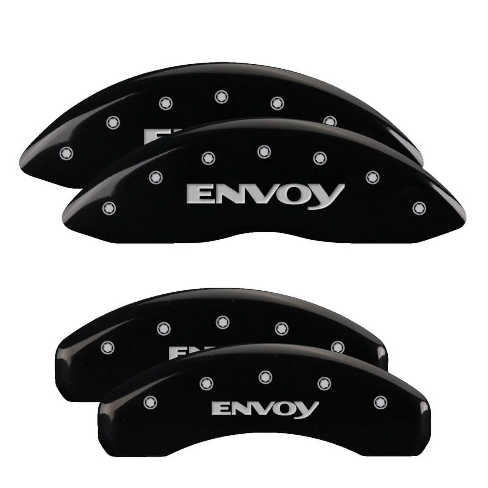 MGP 4 Caliper Covers Engraved Front & Rear MOPAR Black finish silver ch Fits select: 2013 CHRYSLER 300, 2012 CHRYSLER 300C LIMITED