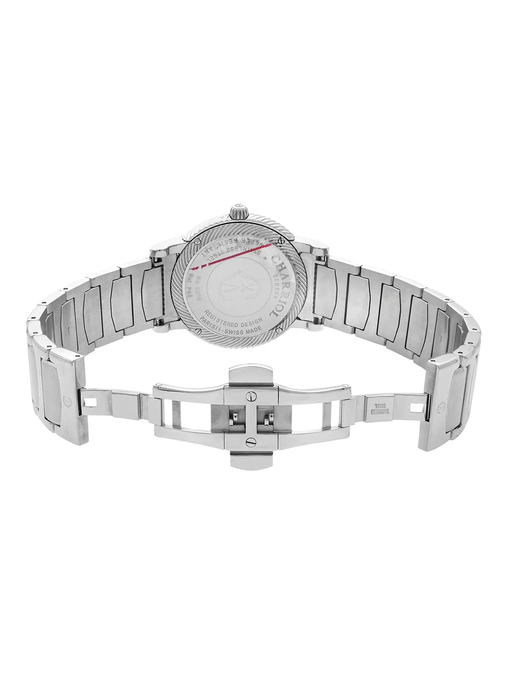 New Charriol Parisii 40mm Stainless Steel Blue Dial Quartz Watch P40S2.930.002