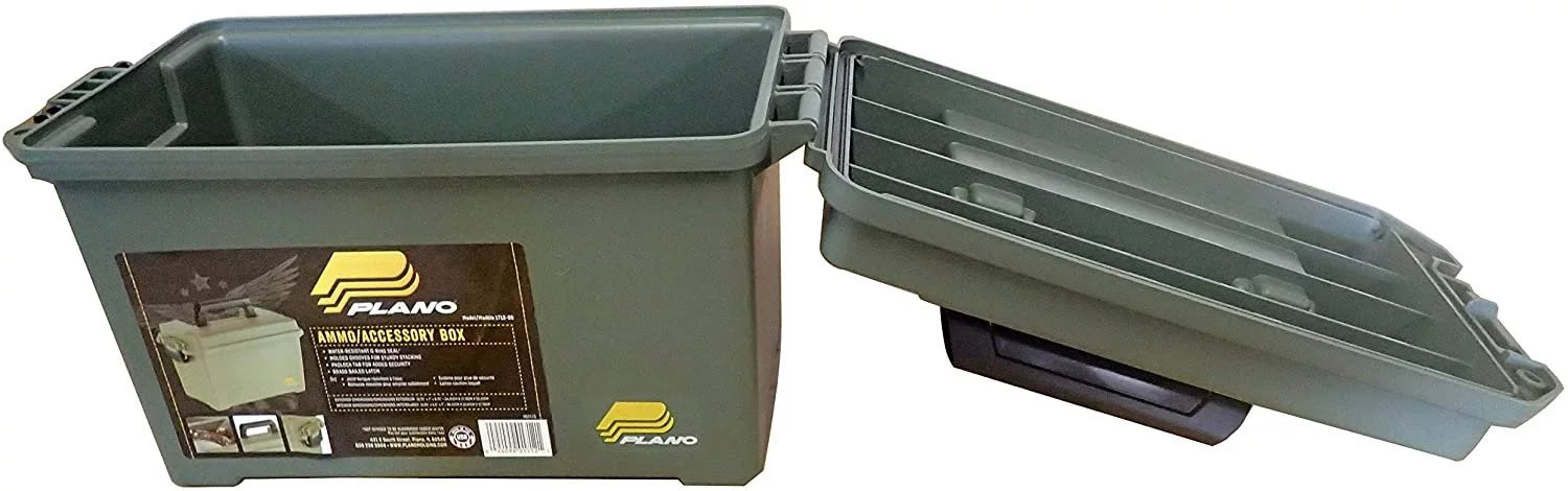 Plano Field Ammo Box, OD Green, Medium Plastic Ammo Storage