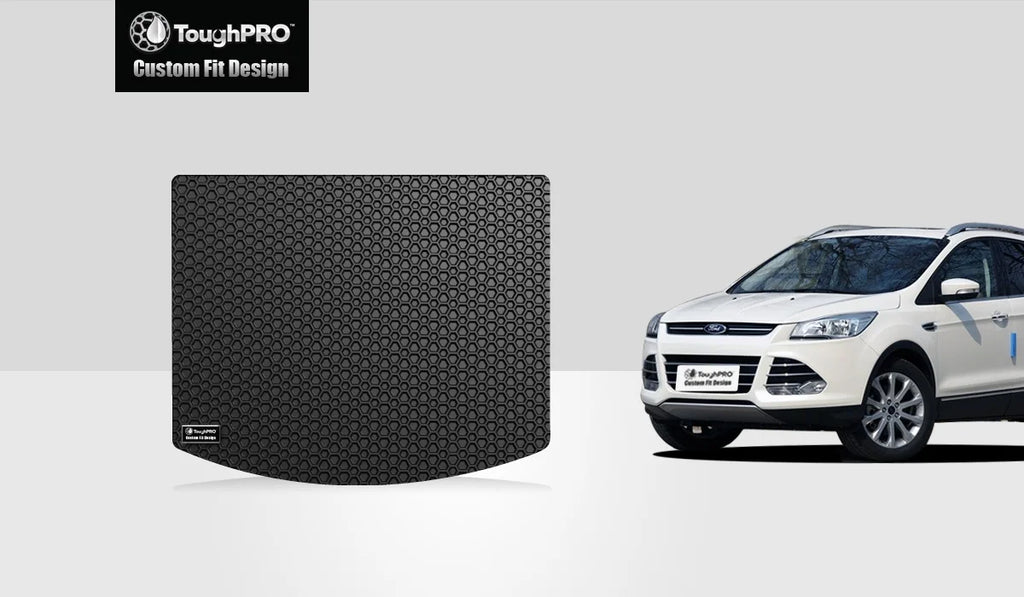 ToughPRO - Cargo Mat Compatible with FORD Escape - All Weather Heavy Duty (Made in USA) - Black Rubber - 2019