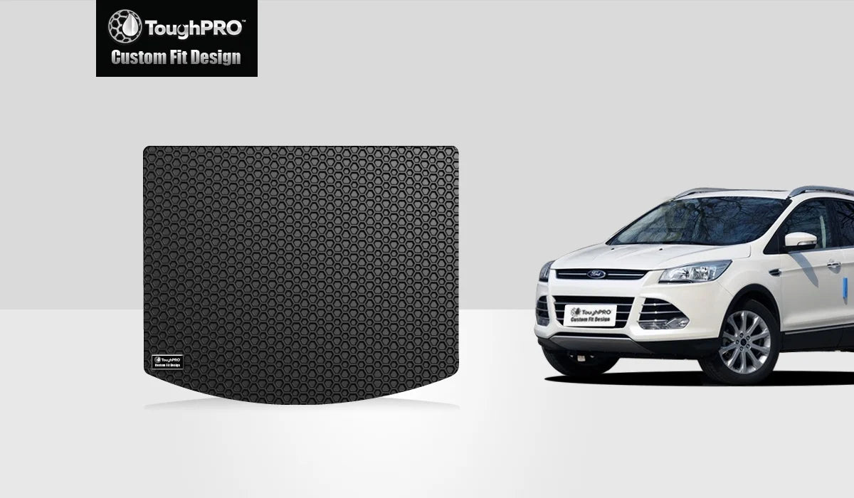 ToughPRO - Cargo Mat Compatible with FORD Escape - All Weather Heavy Duty (Made in USA) - Black Rubber - 2019