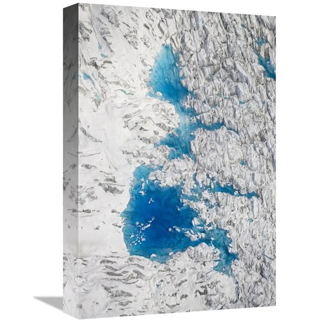 Global Gallery Fluid Lakes on Hubbard Glacier - Wrangell-St. Elias National Park - Alaska Art Print - Matthias Breiter