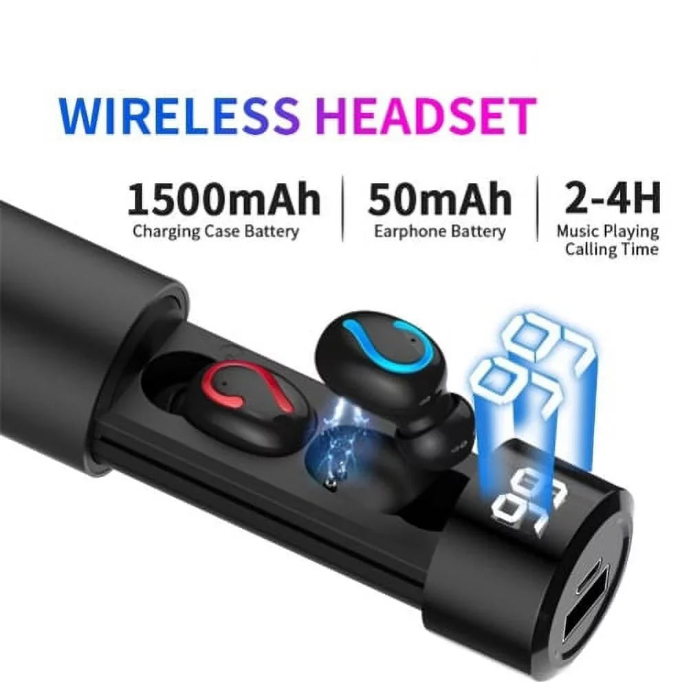 Earbuds Wireless TWS Headphones Earphones True Wireless Stereo Headset R2R for Galaxy TabPRO 8.4 Tab 3 8.0 7.0 4 10.1 SM-T530 2 10.1, S5 Active, S10 5G On5 Note 9 8 5 NotePRO 12.2 4 3