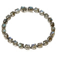 Colleen Lopez Sterling Silver 7x5mm Labradorite Tennis Bracelet. 6-1/2"