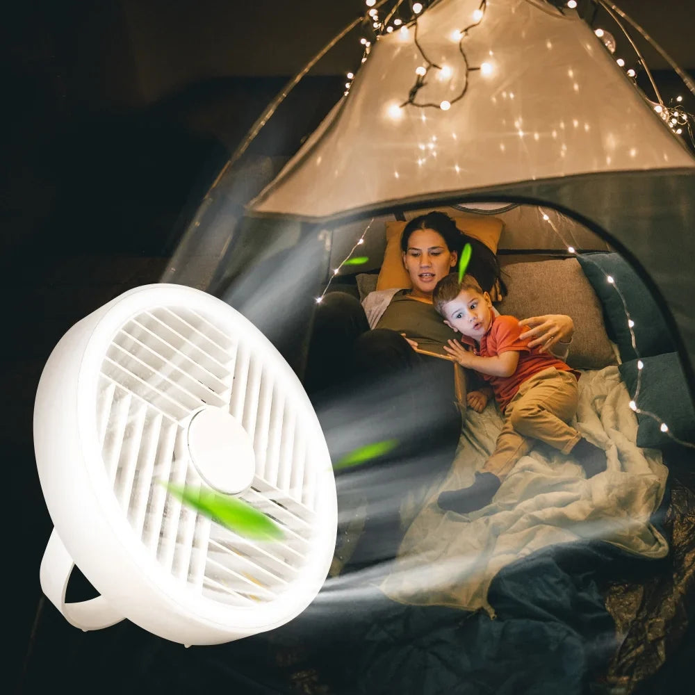 JLLOM Versatile Hanging Fan Light for Glass Walls and Smooth Surfaces, Mute Bottom Noise, Long-distance Air Supply