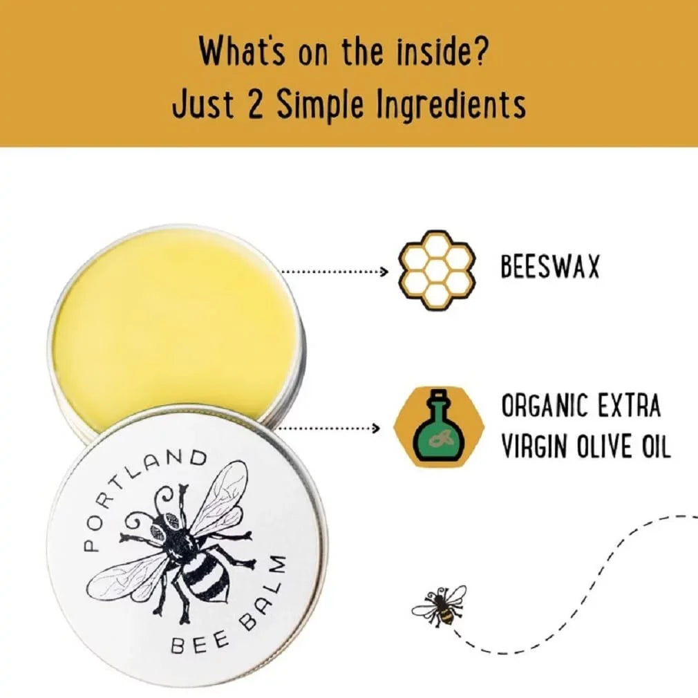 Portland Bee Balm Simple Salve All Natural Handmade (Pack of 3)
