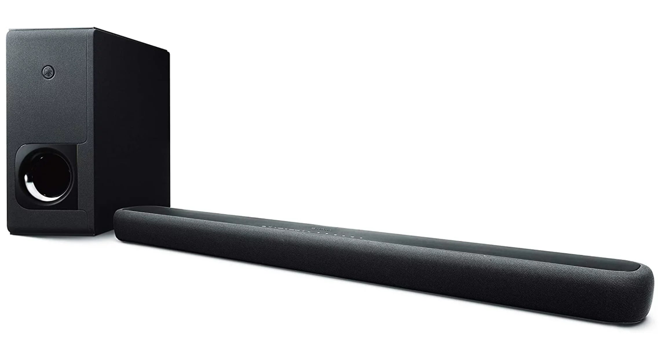 Open Box Yamaha Sound Bar with Wireless Subwoofer Bluetooth ATS-2090 Black NO REMOTE